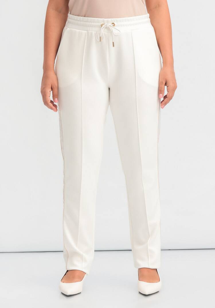 Брюки на резинке с лампасами и стрелками шир.  750, рис. 27