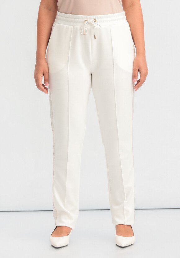 Брюки на резинке с лампасами и стрелками шир.  580, рис. 27