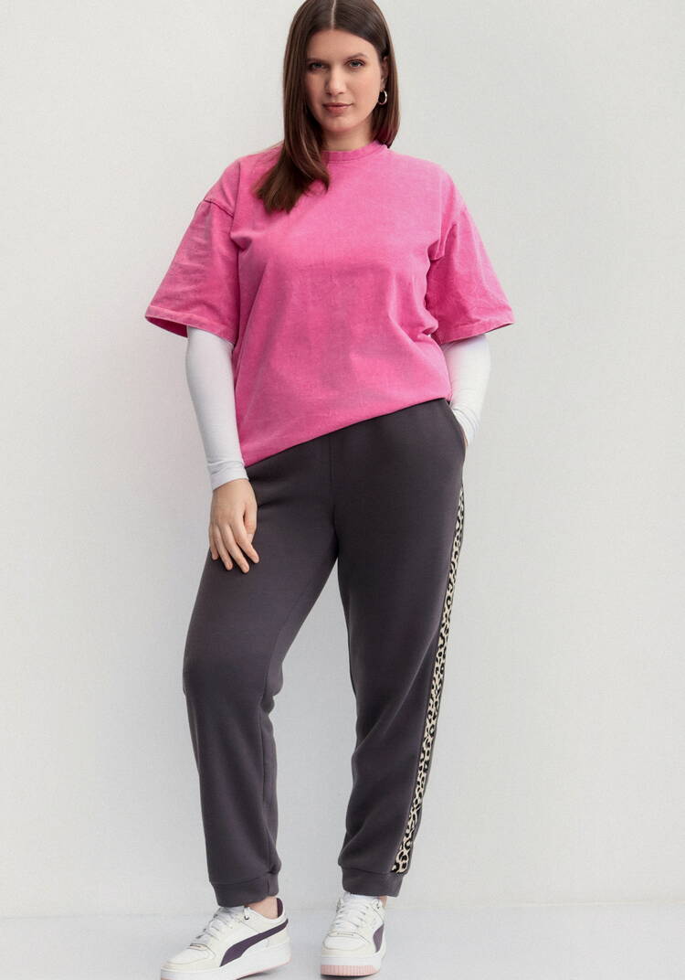 Брюки с леопардовыми лампасами шир.  750, рис. 36