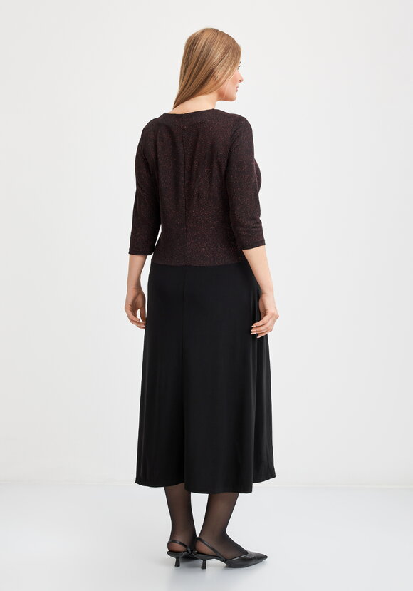 Платье Алина с эффектом костюма шир.  580, рис. 9