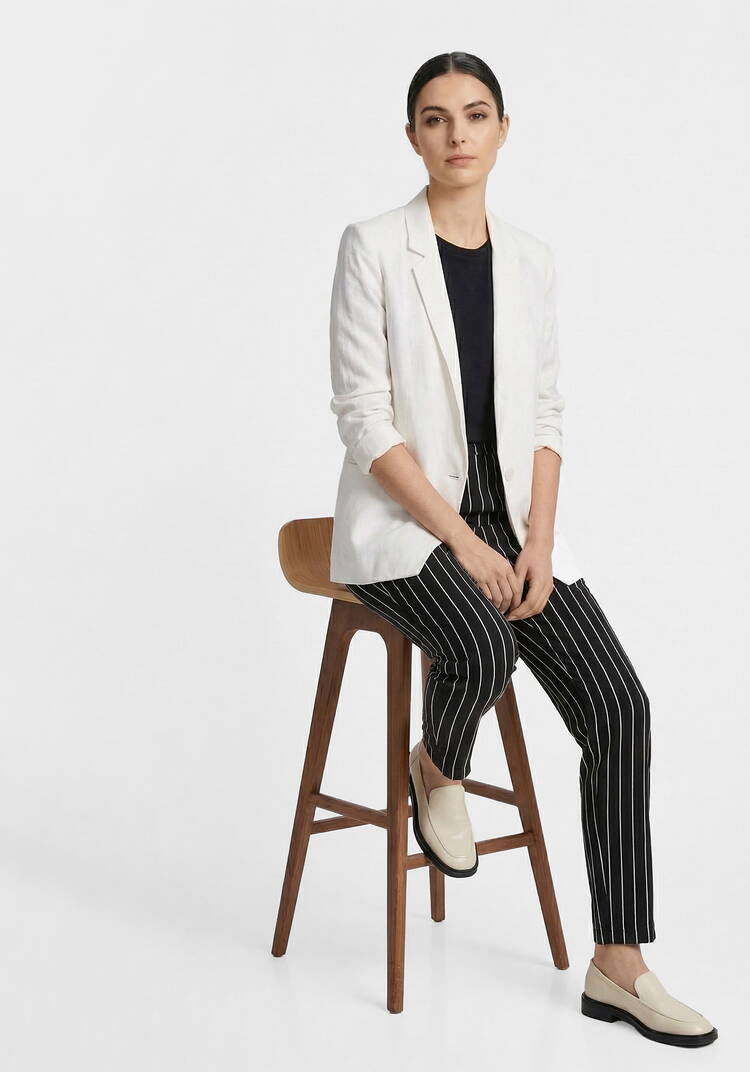 Брюки женские прямые, зауженные шир.  750, рис. 5