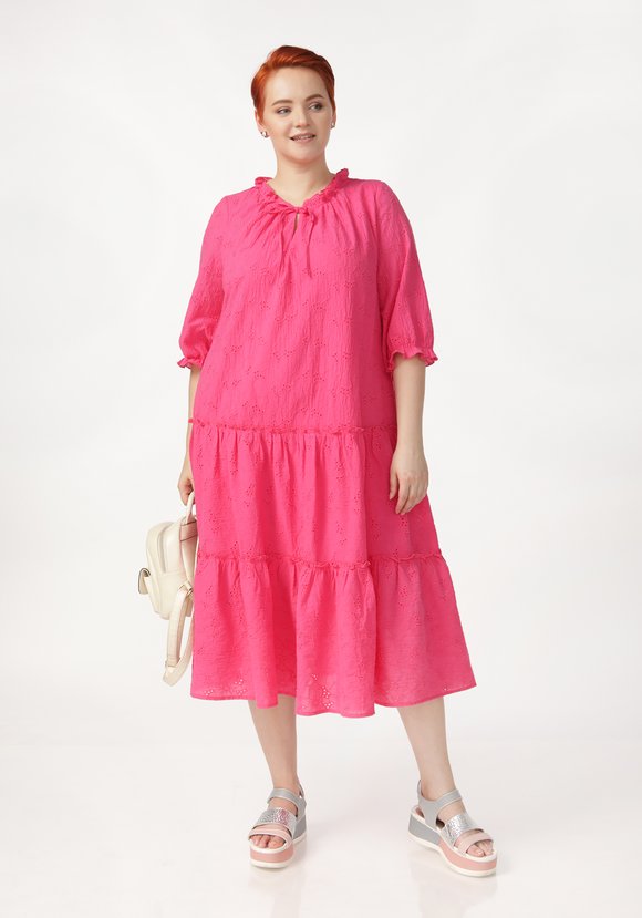 Платье ярусное свободного кроя шир.  580, рис. 2