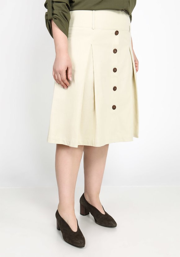 Юбка с встречными складками Поли шир.  580, рис. 1