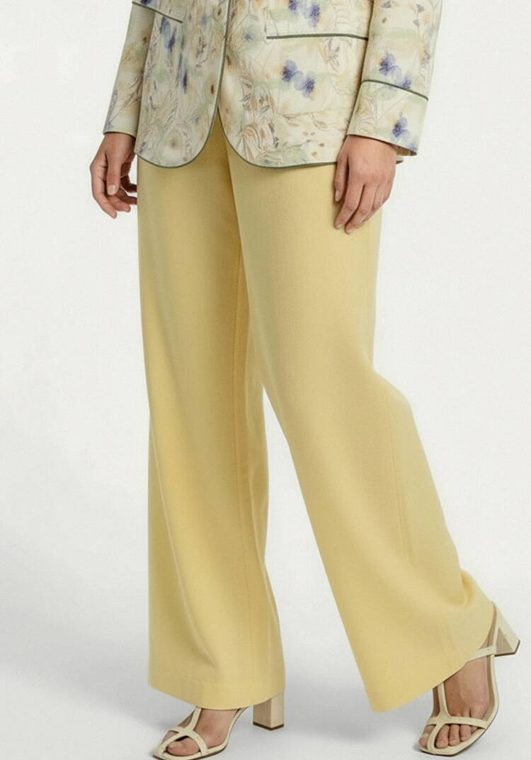 Брюки от бедра прямые изо льна шир.  750, рис. 10