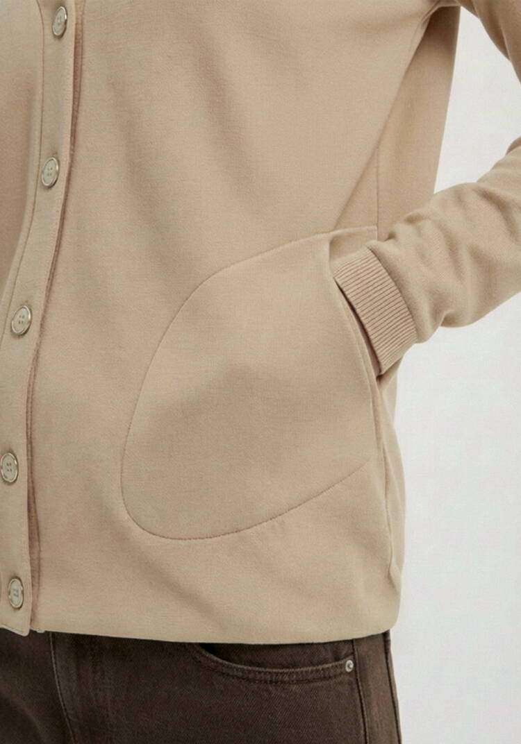 Кардиган на пуговицах утепленный шир.  750, рис. 23