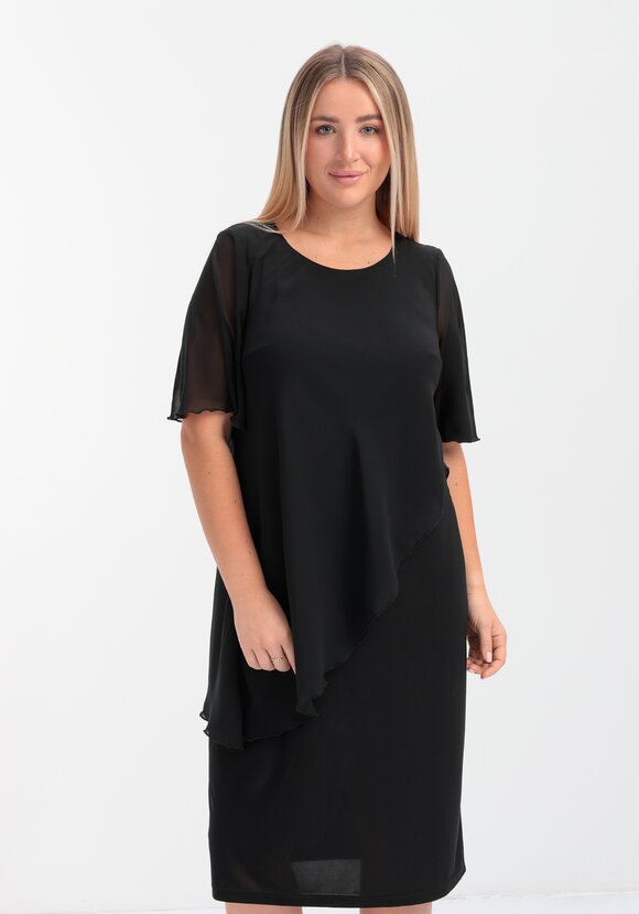 Платье асимметричное из шифона шир.  580, рис. 2