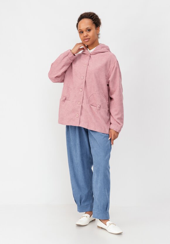 Ветровка из вельвета с капюшоном шир.  580, рис. 36