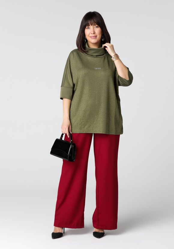 Блуза Жанна со стразами шир.  580, рис. 18