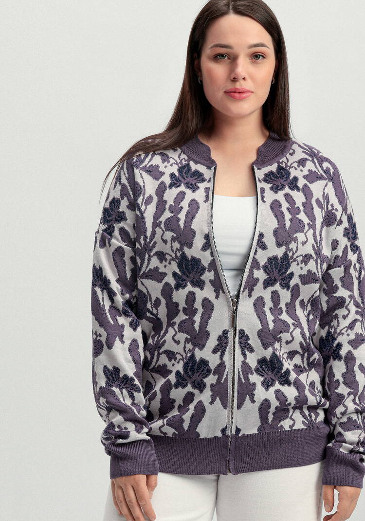 Бомбер с метанитью и цветочным орнаментом шир.  750, рис. 22