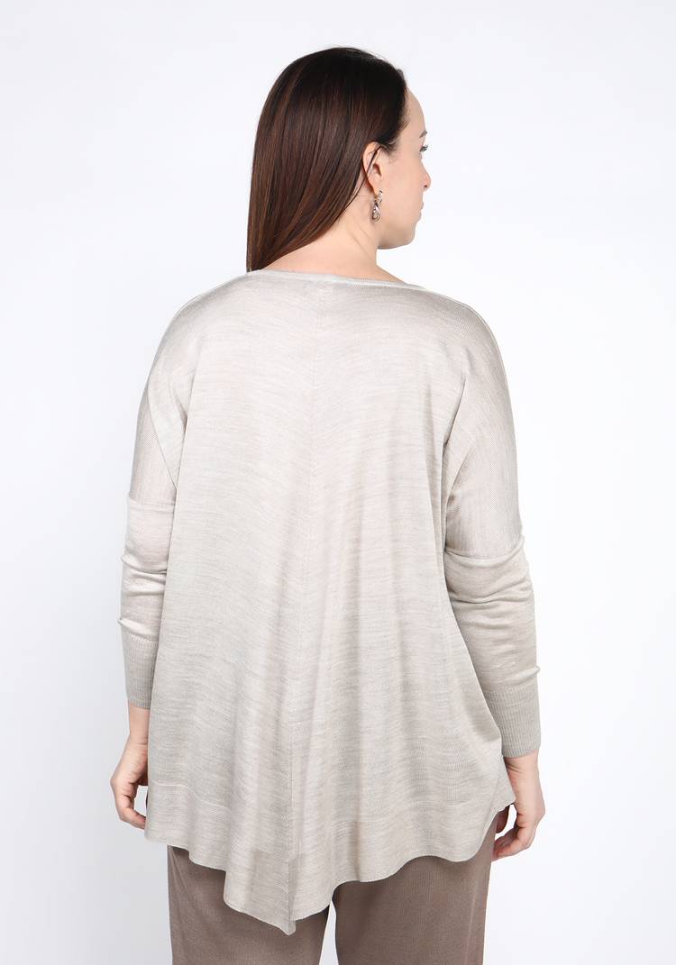 Туника тонкой вязки с ассиметричным низом шир.  750, рис. 6