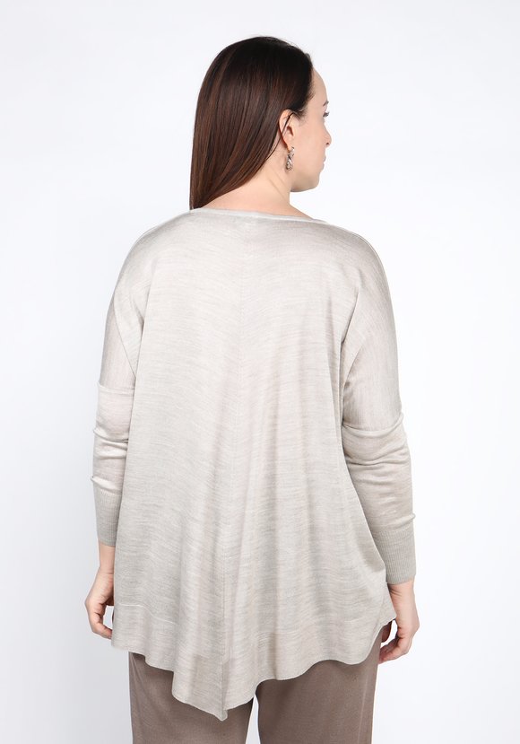 Туника тонкой вязки с ассиметричным низом шир.  580, рис. 6