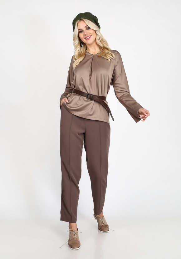 Блуза с фантазийным манжетом шир.  580, рис. 6