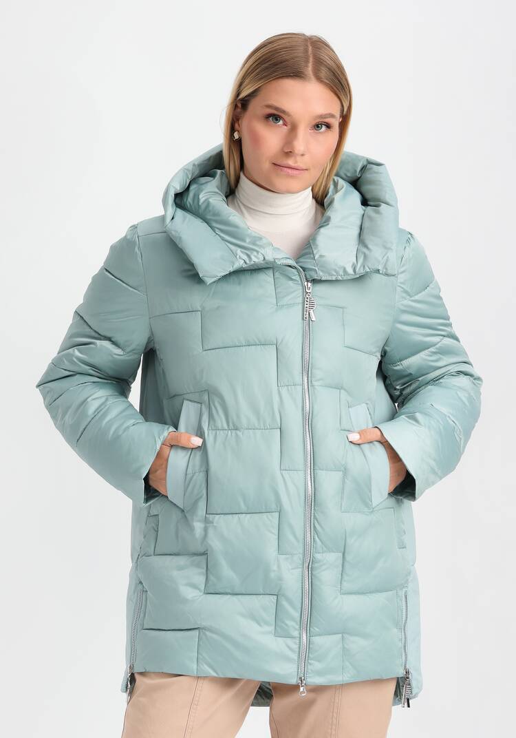 Куртка из мерцающей ткани с капюшоном шир.  750, рис. 9