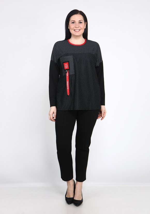 Блуза Грациозная дама шир.  580, рис. 1