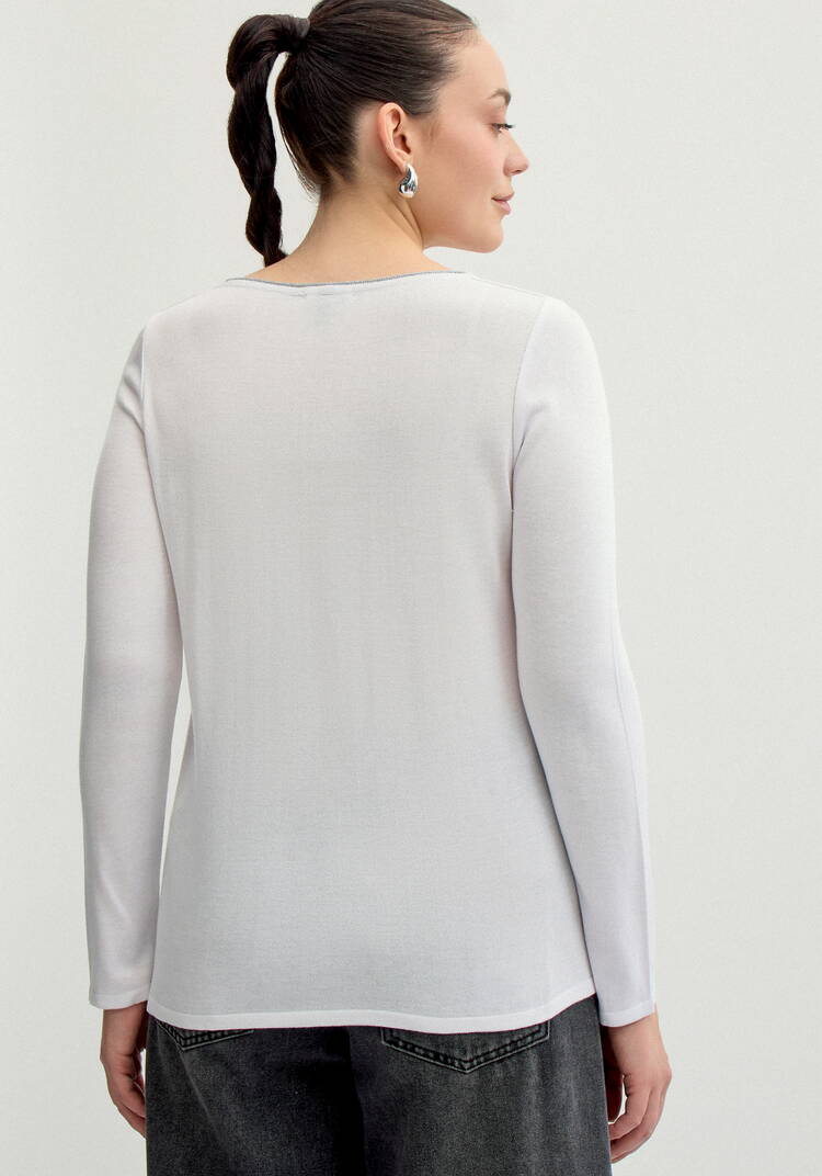 Джемпер базовый однотонный шир.  750, рис. 3