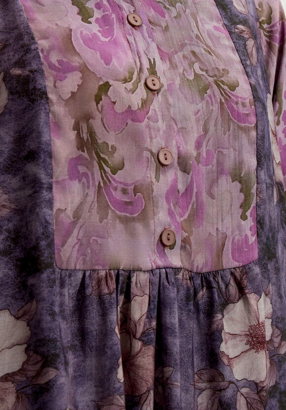 Блуза  с комбинированным принтом шир.  580, рис. 16