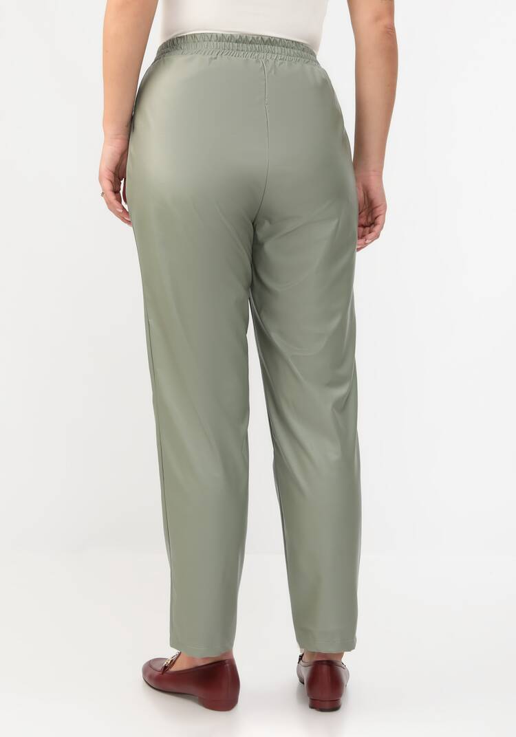 Брюки из экокожи со стрелками шир.  750, рис. 8