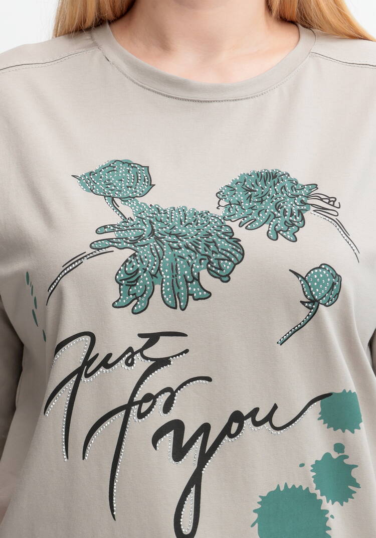 Футболка с принтом и рукавом 3/4 шир.  750, рис. 15