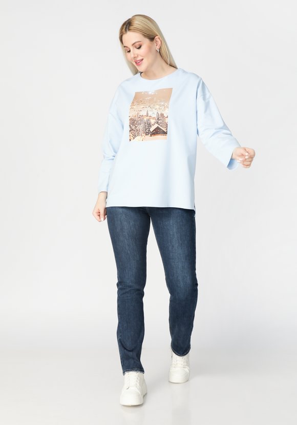 Лонгслив с термоаппликацией шир.  580, рис. 7