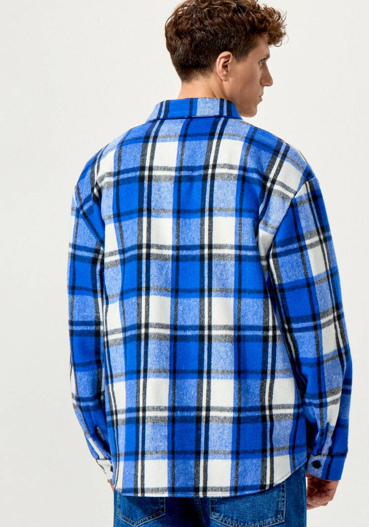 Рубашка в крупную клетку шир.  750, рис. 3