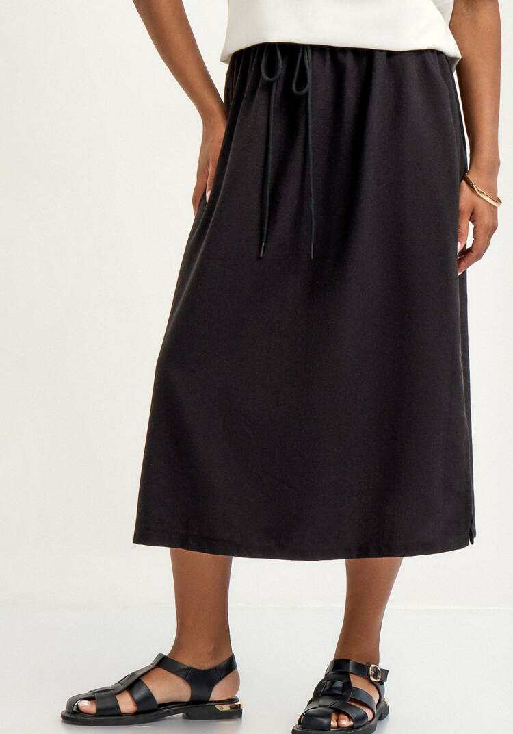 Юбка изо льна свободного кроя шир.  750, рис. 18