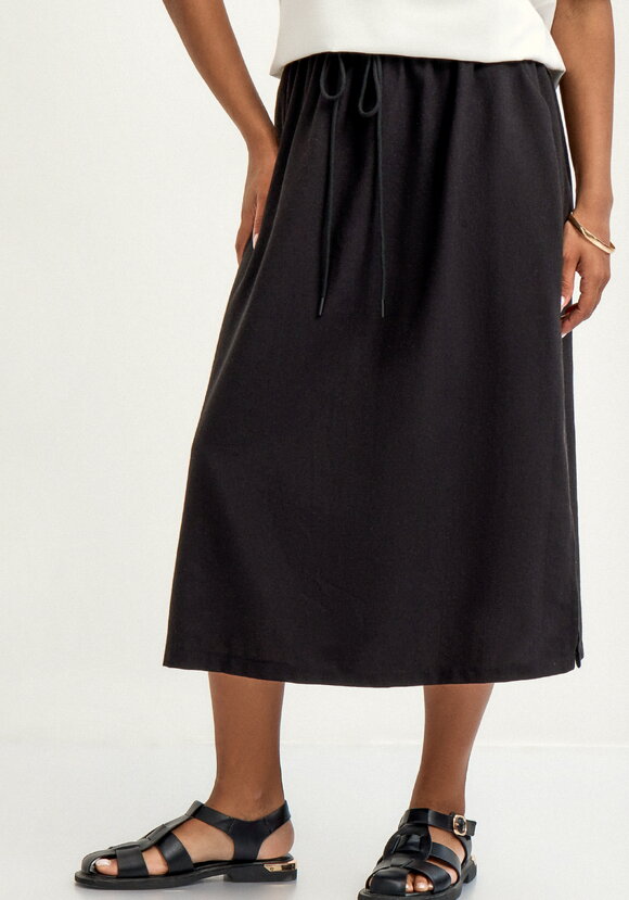 Юбка изо льна свободного кроя шир.  580, рис. 18