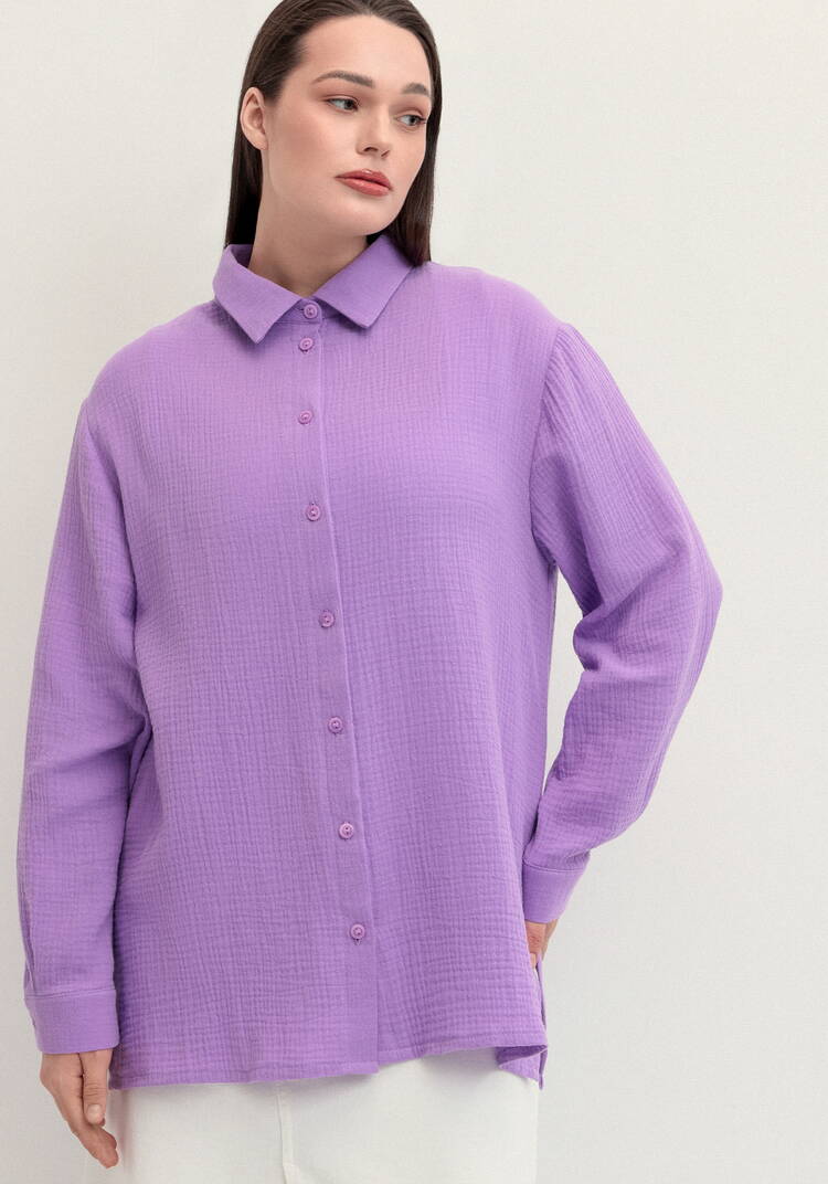 Рубашка муслиновая свободного кроя шир.  750, рис. 48