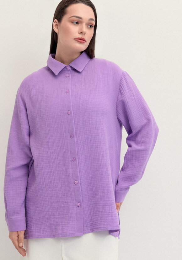 Рубашка муслиновая свободного кроя шир.  580, рис. 48