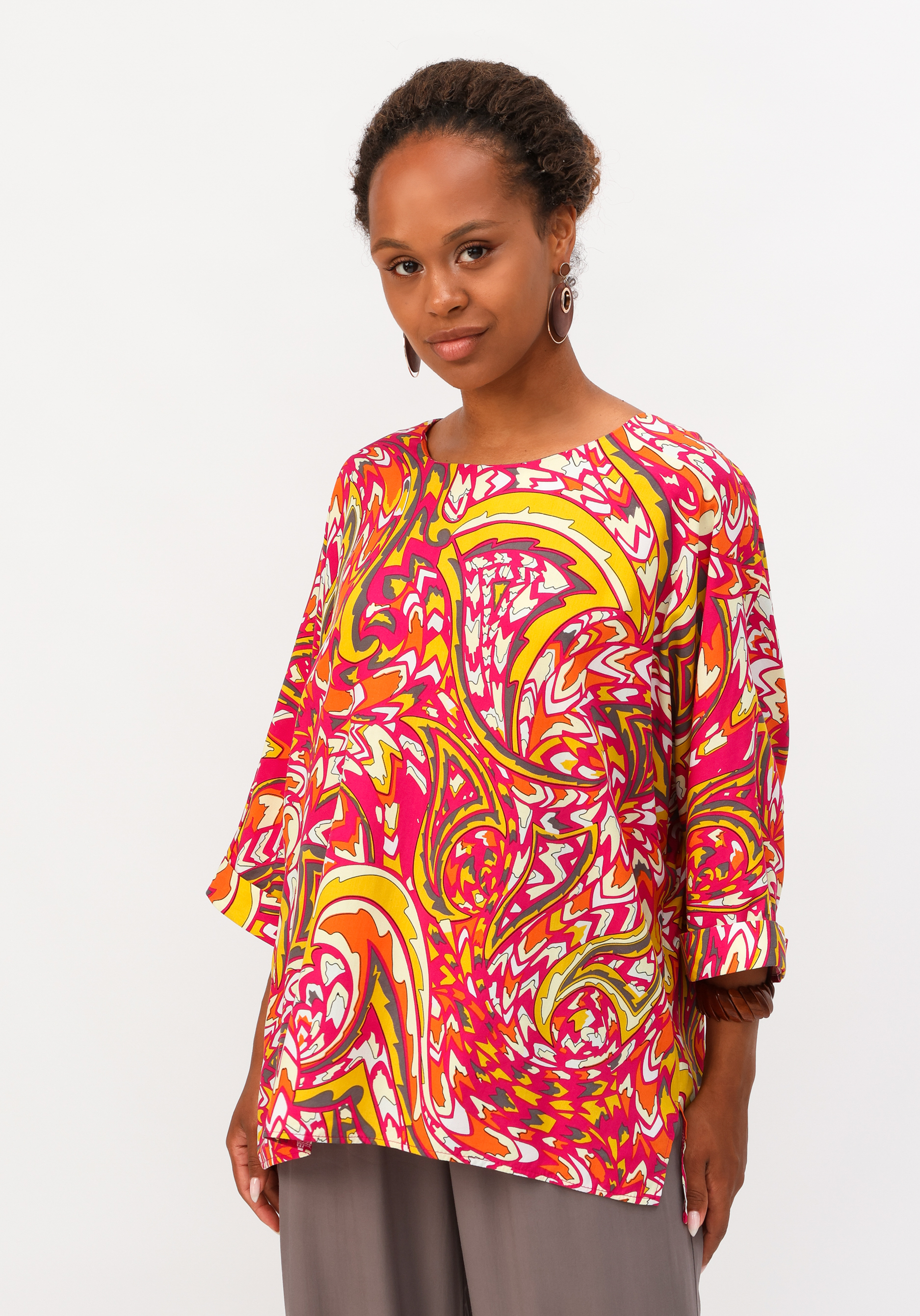 Блуза  с цельнокроеным рукавом