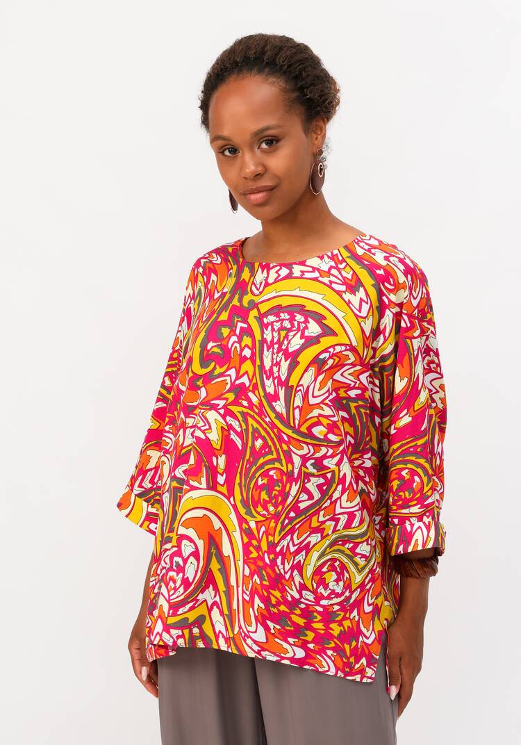 Блуза  с цельнокроеным рукавом шир.  750, рис. 18