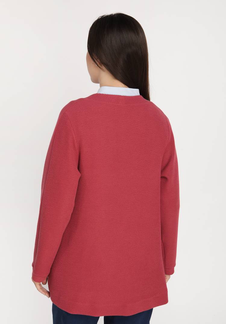 Кардиган на пуговицах с боковыми разрезами шир.  750, рис. 3