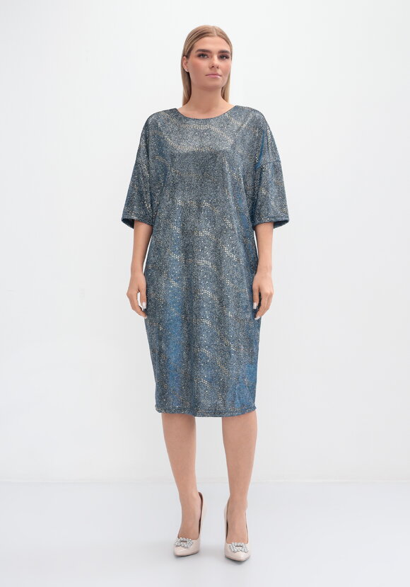 Платье с 3D мерцанием шир.  580, рис. 19