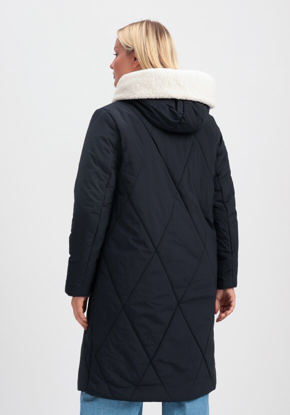 Пальто с меховой опушкой и капюшоном шир.  580, рис. 3