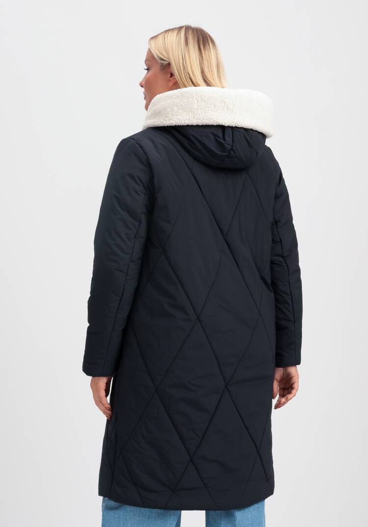 Пальто с меховой опушкой и капюшоном шир.  750, рис. 3