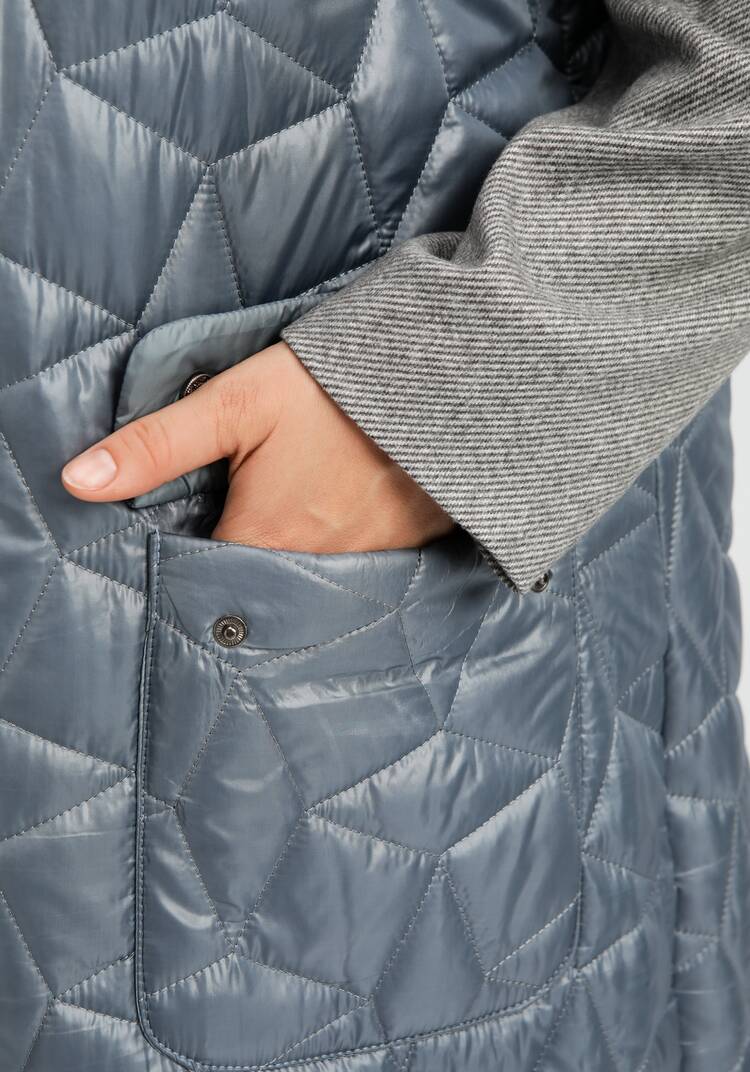 Жилет оверсайз удлинённый с капюшоном шир.  750, рис. 6