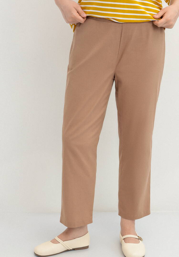 Брюки прямого кроя с поясом на резинке шир.  750, рис. 18