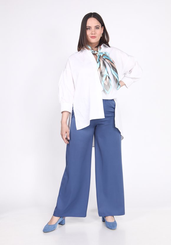 Блуза свободного кроя с объемными рукавами шир.  580, рис. 1