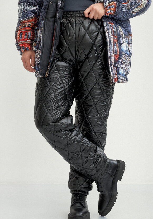 Брюки стеганые, утеплённые Элина шир.  580, рис. 2