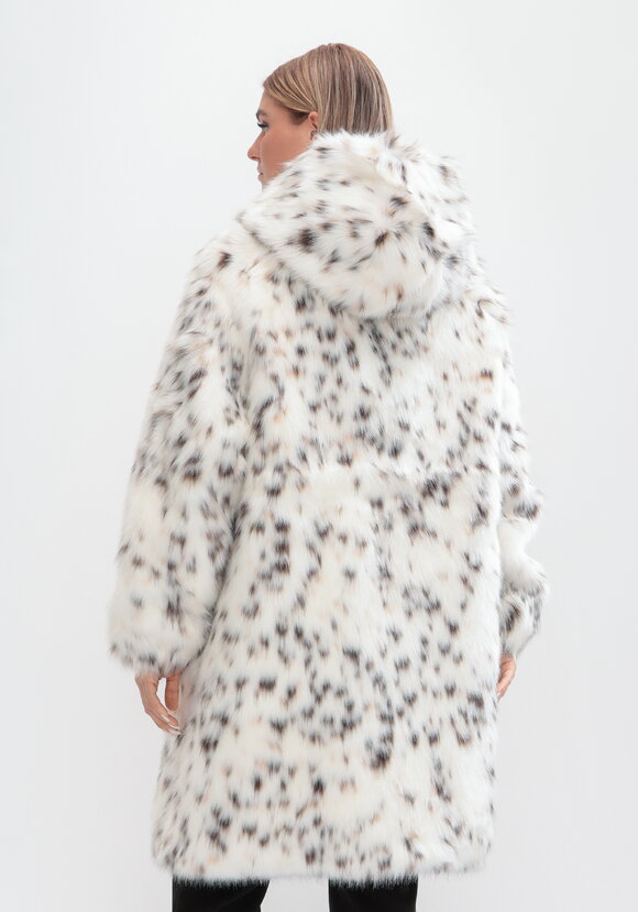 Шуба с принтом под рысь на молнии шир.  580, рис. 3
