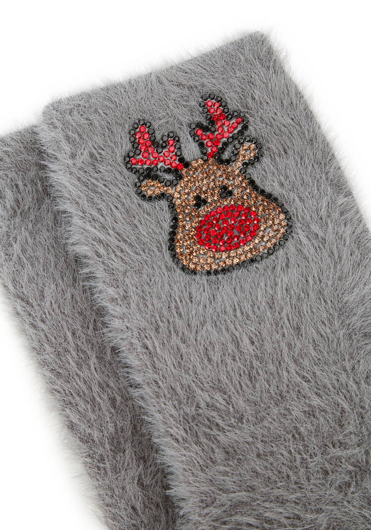 Носки с кашемиром и стразами, 2 пары шир.  750, рис. 3