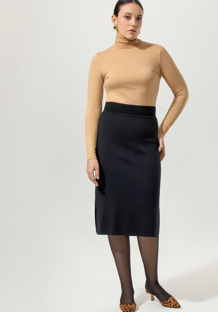 Юбка миди на широкой резинке шир.  750, рис. 10