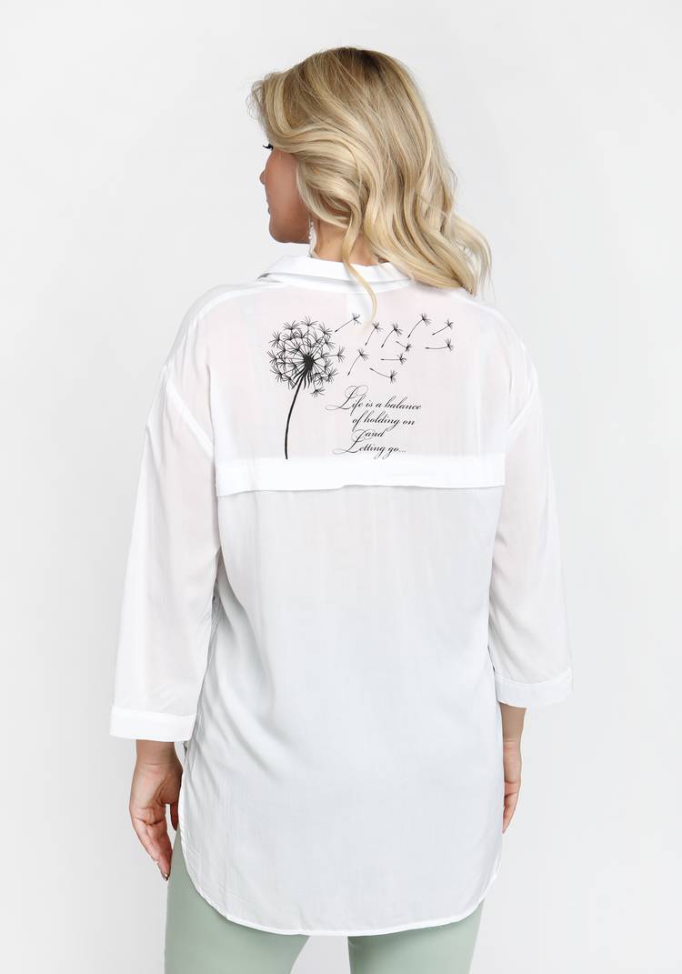 Блуза с шрифтом прямого силуэта шир.  750, рис. 3