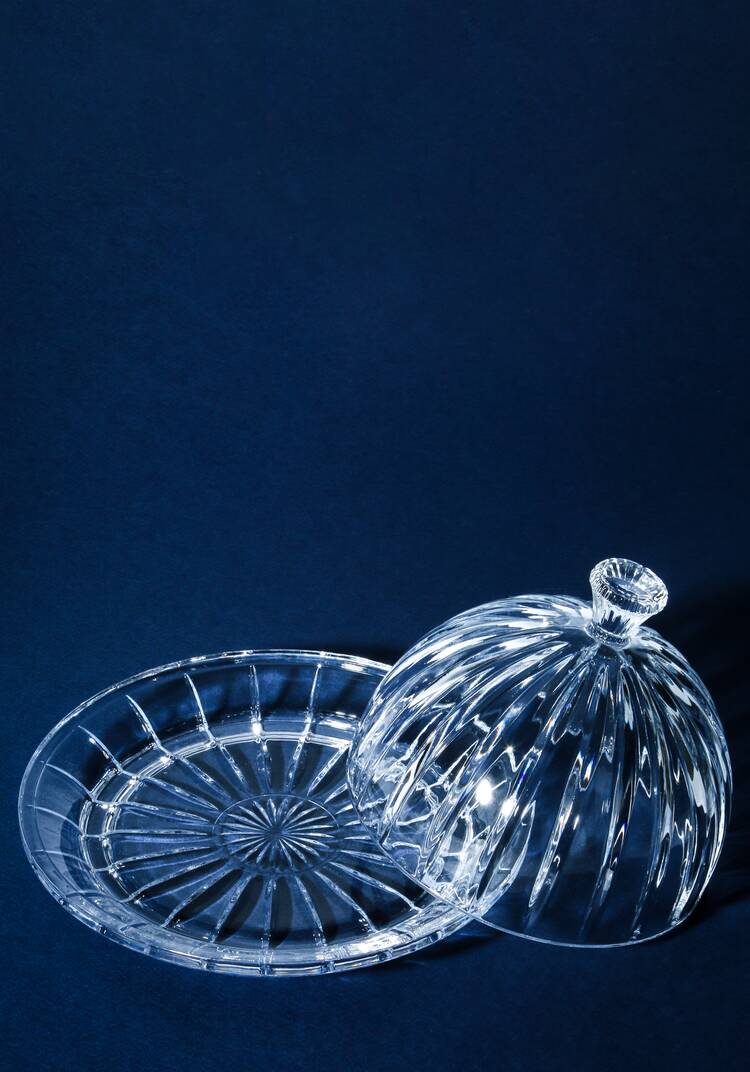 Стеклянное блюдо с крышкой шир.  750, рис. 10