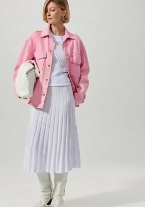 Юбка А-силуэта на резинке с имитацией плиссе