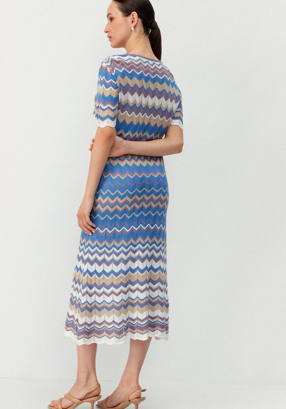 Платье с рисунком морской волны шир.  580, рис. 19
