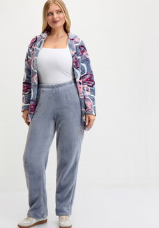 Брюки из велсофта на эластичной ленте