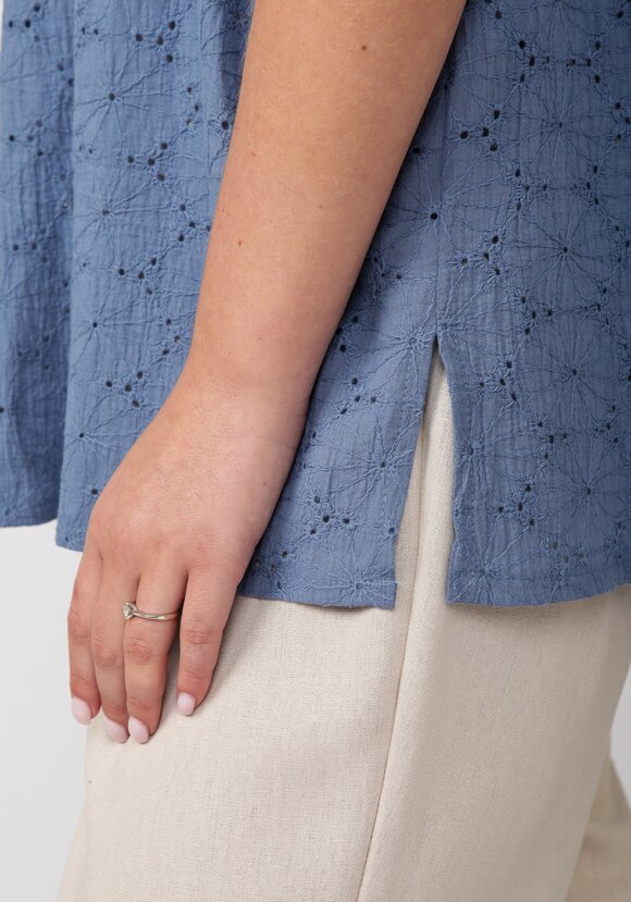 Блуза из шитья свободного кроя шир.  580, рис. 11