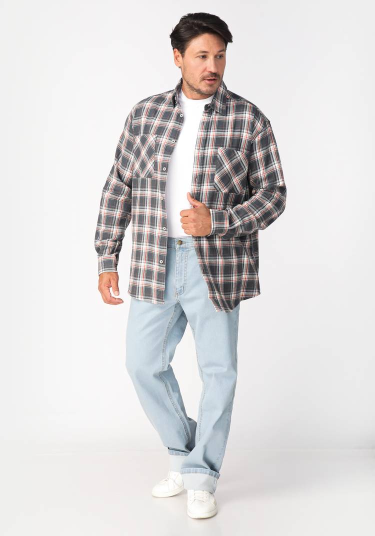 Фланелевая рубашка в клетку Даниэль шир.  750, рис. 3