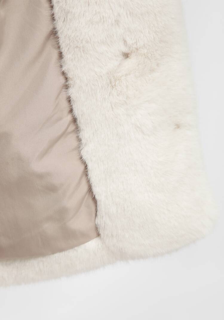 Полупальто из экомеха Моника шир.  750, рис. 20