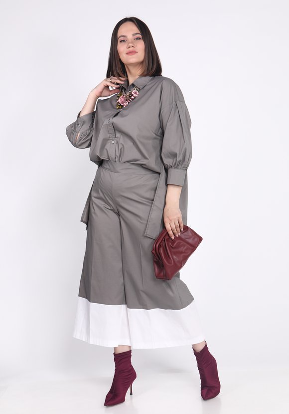 Блуза свободного кроя с объемными рукавами шир.  580, рис. 11